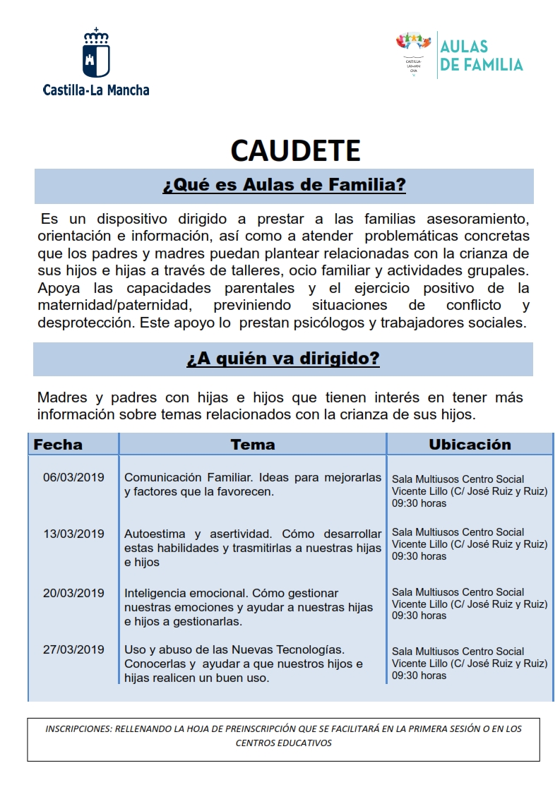 CARTEL INFORMATIVO AULA INFANCIA CAUDETE 001
